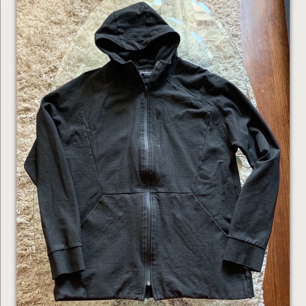 Betabrand Dark Gray Hoodie Jacket sz L